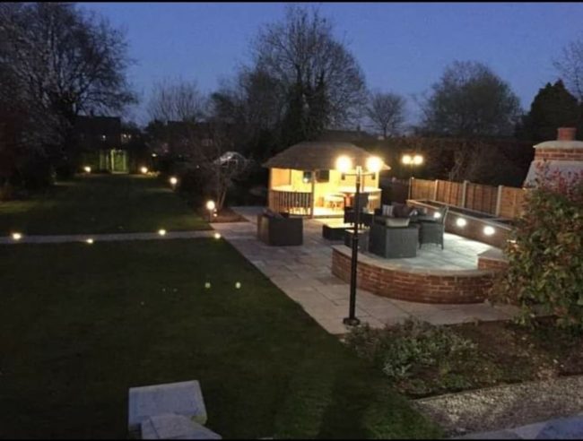 garden electrical work